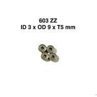 Bearing 603 zz uk 3x9x5mm contents 10 pcs