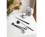 滅燭套組 - 霧光經典黑/玫瑰金/蠟燭工具・JUNO Cand