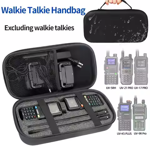 Baofeng UV-21 PRO Walkie Talkie Carrying Case Handbag Storage For UV-K5 PLUSUV-5RH UV-9R UV-17 PRO T