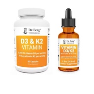 ❤️ ❤️   Dr Berg Vitamin D3 K2 10000iu/5000iu, Cecair D3 K2 GGOR