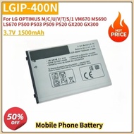New Replacement Mobile Phone Battery LGIP-400N 3.7V For LG OPTIMUS M/C/U/V/T/S/1 VM670 MS690 LS670 P