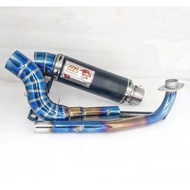 Redleo Exhaust 38MM PNP Y15/EKZOS Y15ZR/EKZOS LC135/EKZOS RS150/EKZOS SUZUKI RAIDER150