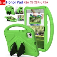 For Honor Pad X8A X8a LTE 11" X9 X8Pro X9a 9 11.5inch Kids EVA Shockproof Case Handle Stand Cover