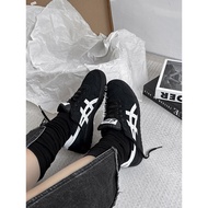 -EJ- ASICS JAPAN PRO Black White All Samurai Suede Retro Men Women Shoes 1201A920-001
