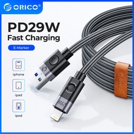 ORICO PD 29W USB C to Lightning Cable MacBook USB C Fast Charging for iPhone Charger Type C Cable