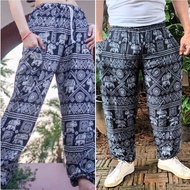 Elephant Pattern pants Long Cuffed Legs Men/Women Men's Harem pants/Elephant pants/Harem pants/pants