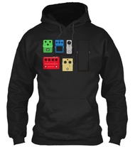 Vintage Guitar Effects Pedal Stompbox T- Gildan Hoodie Sweatshirt