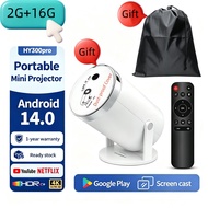 Hot Sale HY300Pro Projector Small Barrel Household Portable HD 4K Bedroom Projection Wall Quanzhi 72