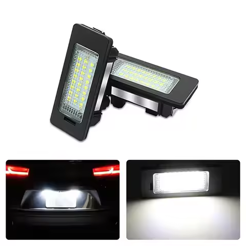 2Pcs Canbus Led Number Plate For BMW e60 Number License Plate Light Lamp For BMW E39 M5 E70 E71 X5 X