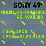 2 PCS for SONY 49" KD-49X8300C TV LED BACKLIGHT BARU READY STOCK KD49X8300C KD-49X8300 KD49X8300