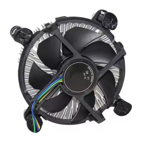 CPU Cooler 4-Pin ConnectorWith Aluminum Heatsink & 3.5" Fan for Desktop PC Computer Intel Core I3/i5