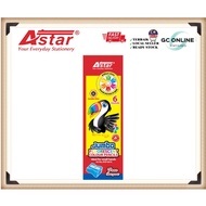 Astar Jumbo Fluorescent Colour Pencil JFCP-6016 (6pcs) 5.0mm Free Sharpener