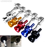 LOOKSHOW Universal Turbo Sound Whistle Exhaust Pipe BOV Aluminum Car Motorcycle Accessories G2J5