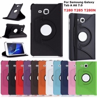 Samsung Galaxy Tab A A6 7.0 2016 SM-T280 T285 Case 360 Degree Rotating Stand PU Leather Tablet Cover