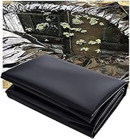 Fishing Mat Pond Liner Black 8 Mils Flexible Pond Lining UV-Resistant Tear-Proof Garden Pool Membrane Reservoir Pond Skins 6.6x29.5ft 9.9x23ft 13x13ft 16.5x20ft 33ftx33ft (Size : 1.5x2m/5x6.