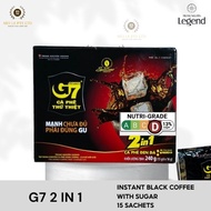2 in 1 black instant coffee with sugar, Trung Nguyen coffee 2 in 1