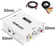 Mini HDMI2AV HDMI to AV converter - Free 1 HDMI cable 1.5m long + 1 AV3-3 cable 1.5m long