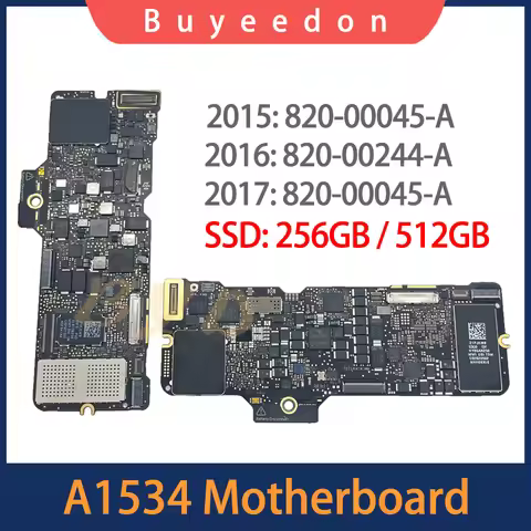 A1534 Motherboard For MacBook Retina 12" 2015 2016 2017 Year