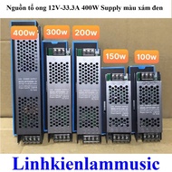 Nguồn Tổ Ong Supply Màu Xám đen 12V-33.3A 400W/ 12V-25A 300W/ 16A 200W/ 12.5A 150W/ 8.3A 100W. LMS