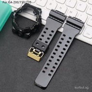 For GA-700SK/SKE/MMC/4A/7A/CM/710GB Ice Textured Clear Resin Watch Band & Case Replacement Combo
