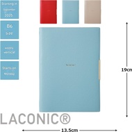 LACONIC 2026 B6 Weekly Planner ToiToiToi in Multiple Colors (Starts September 2025)