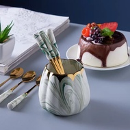 Marble Cake Spoon Holder Cake Spoon/ Small Spoon/