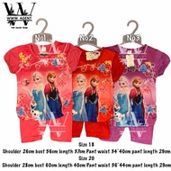 GIRL KIDS SET SELUAR COTTON BORONG MURAH FROZEN BAJU BUDAK PEREMPUAN