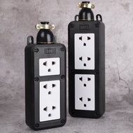 ปลั๊กไฟ ปลั๊กไฟต่อพ่วง ปลั๊กแยก 4 ทาง หัวเทียบทองเหลือง ปลั๊กสนาม ปลั๊กตลาดนัด อเนกประสงค์ Universal