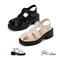 FM SHOES Lightweight Sawtooth Roman Sandals
