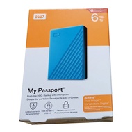 Western Digital 6TB WD My Passport USB Portable External Hard Drive HDD (Sky), for PC & Mac