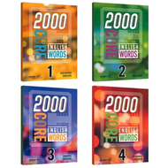 4 Books/Set 2000 Core English Words Primary School Common English Vocabulary Dictionary Book Level 1-4