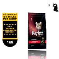 Reflex Cat Food Repack 1kg Reflex Lamb And Rice Makanan Kucing Murah