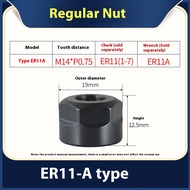 XJL ฝาล็อค Nuts ER เออาร์ปลอกจับ​ A/M แบบ ER8 ER11 ER16 ER20 ER25 ER32 ER40 ​​ลูกคอลเลต Nut
