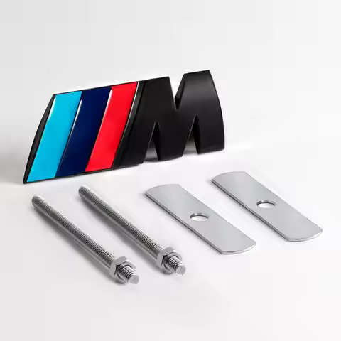 3D M Emblem Car Front Grille Badge Accessories For B-BMW M E46 E90 E60 F10 G20 F30 F20 G15 G30 X1 X2