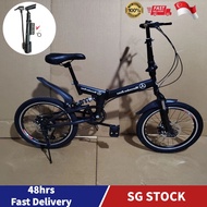 Bicycle 20 inch Foldable Bike 6 Speed Ultra-light Portable 20inch Folding Bicycle Foldable Bike Gift