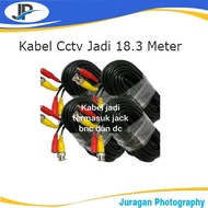 CCTV cables are ready-made Real CCTV cables including bnc and dc jacks - Black