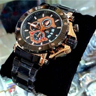 JAM TANGAN PRIA IMPORT MIRETE TALI RANTAI STAINLISS || TANGGAL HARI AKTIF || JAM TANGAN MEWAH MODEL 