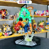 Luffy gear 2 haki model, regular product, letterless base with USB led - Fzero set - ONE PIECE - No 