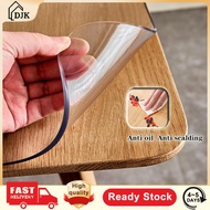 (1.5mm Frosted Rectangular Rounded Corners) Odorless Soft Glass PVC Tablecloth Waterproof Oil Proof 