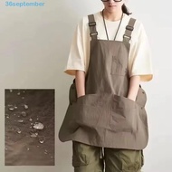 SEPTEMBER Workwear Apron, Sleeveless Waterproof Baking Apron, Professional Breathable Durable Double