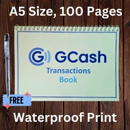 【Hot】 GCASH Tracker | GCASH Transactions Record Book | Waterproof Print | A5 | 100 Pages | Wire Bound |