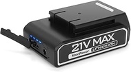 KeenPower 21V Max Lithium Ion Rechargeable Battery with Capacity Gauge Power Indicator, DC Input and