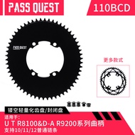 PASS QUEST Oval Narrow Wide Chainring 110BCD 40-58T for Shimano R9200 R8100 R7100 UT 105 DA Road Bik
