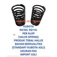 HIJAU MESIN Kubota RD105 RD110 engine. Valve spring RD105 RD 105 green list, original imported quali