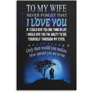 Family Poster to My Wife I Love You Poster Aesthetic Decorative Painting Canvas Wall Art Picture Pri