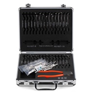 Lishi 32 Pieces Full Set Original Lishi Locksmith Tools 2 in 1 Pick Set with Free Toolbox Locksmith 