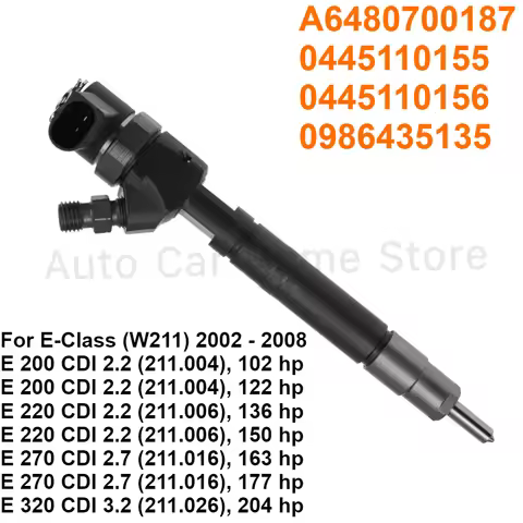 0445110156 0445110155 New Diesel Fuel Injector For Mercedes Benz E200 E220 E270 CDI W211 2002-2008 A