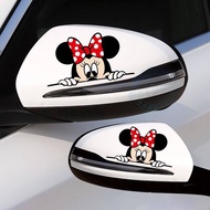 Automobile Sticker Creative Personality Cartoon Rearview Mirror Decorative Car Sticker Scratch Cover Stickers Rearview Mirror Waterproof Car Stickers bbhB