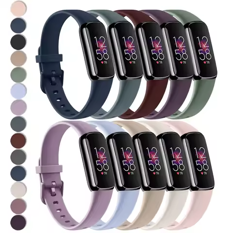 Silicone Watch Band for Fitbit Luxe Strap Soft Sports Smart Watch Bracelet Wristband for Fitbit Luxe