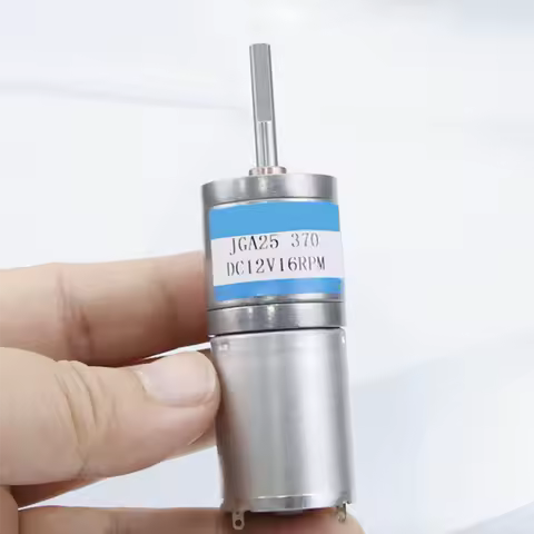 25MM JGA25-370 9kg.cm Gear Motor 6v 12v 12V 16rpm-1600rpm DC Low Rpm Robot High Torque Micro Brush M